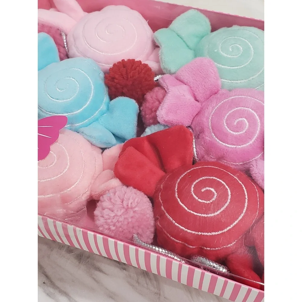 Peppermint Square Plush Candy Garland 6ft Candyland Christmas, Candy Garland NEW